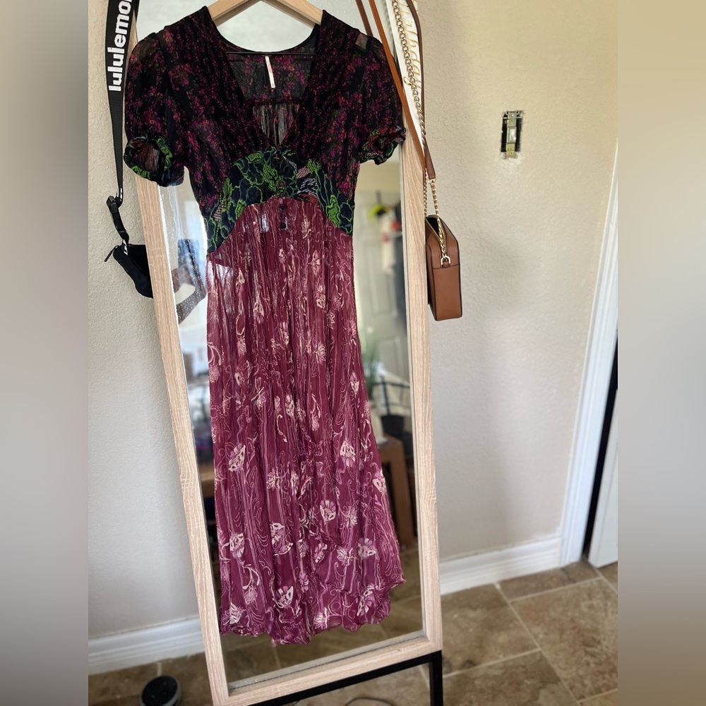 Free People Bohemian Floral Dress